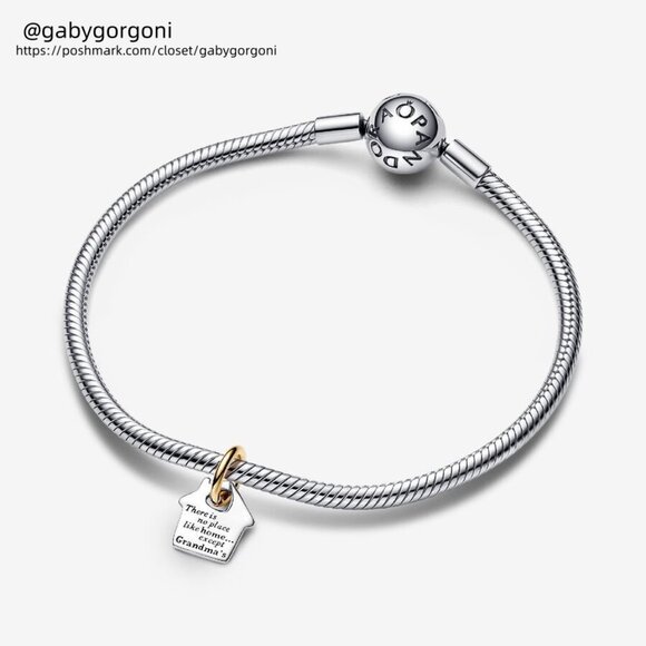 Pandora Two-tone Grandma's House Dangle Charm|Two-tone - Picture 2 of 2